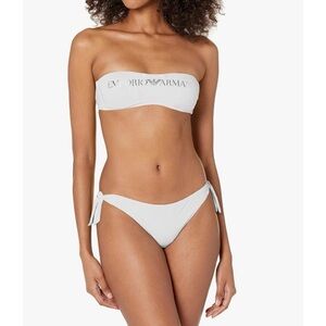 ❗️FINAL❗️ 🆕 EMPORIO ARMANI Logo Lover Band and Bow Brazilian Bikini 🔴